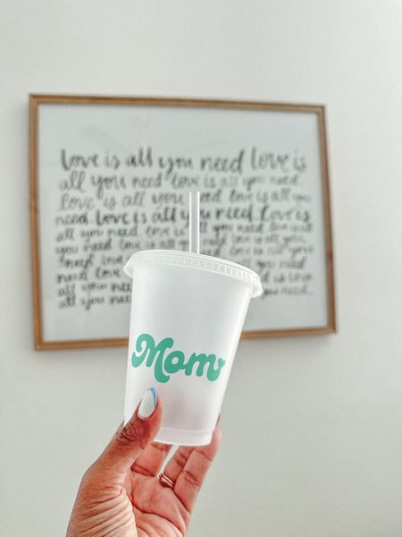 Grab all of the supplies you need to make these easy DIY tumblers for Mother’s Day 