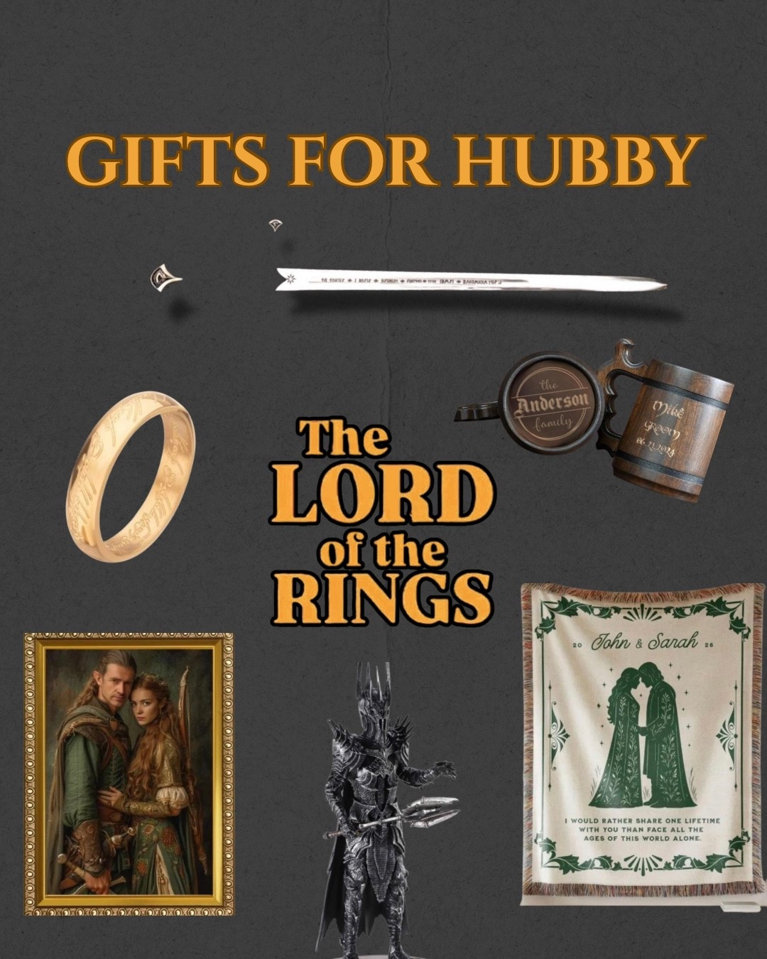 Gifts for the Husbands that love The Lord of the Rings.