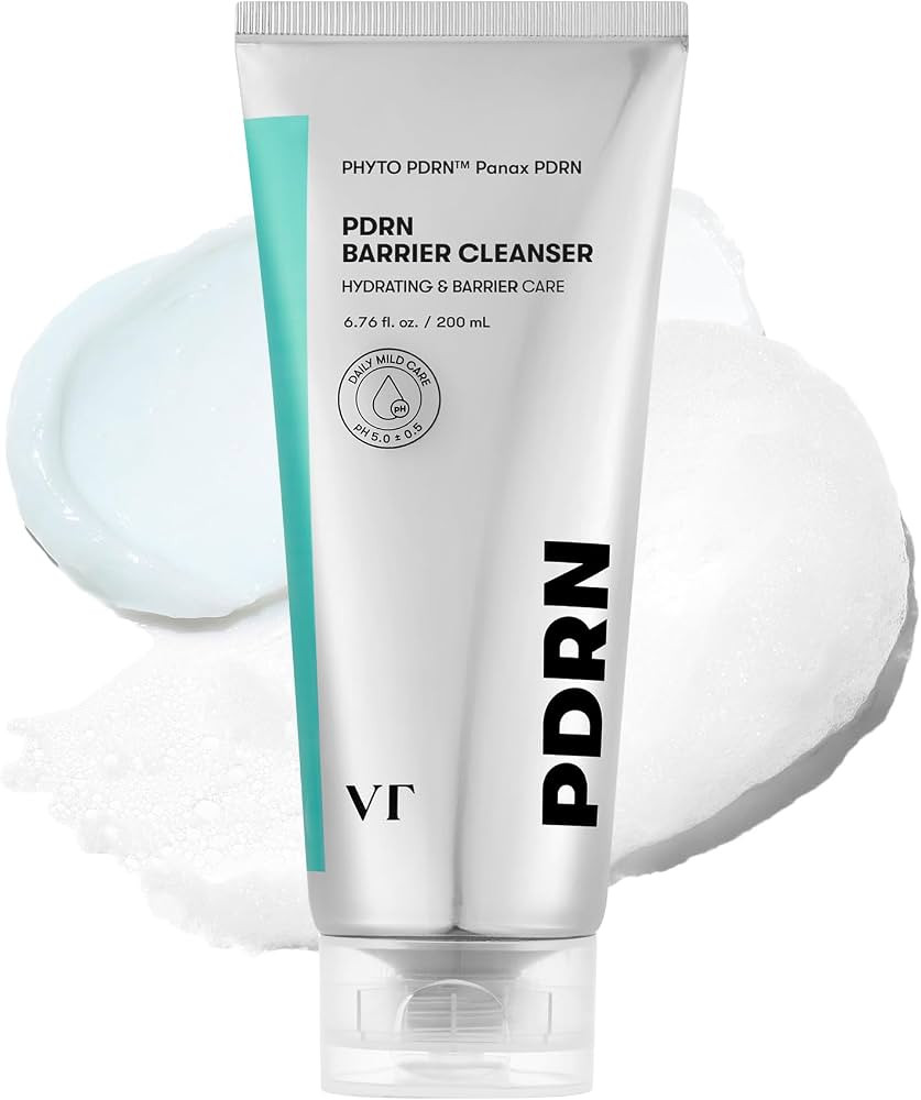 VT COSMETICS PDRN Barrier Cleanser, Gentle pH Balanced Facial Cleanser with PDRN, Ceramides & Pan... | Amazon (US)