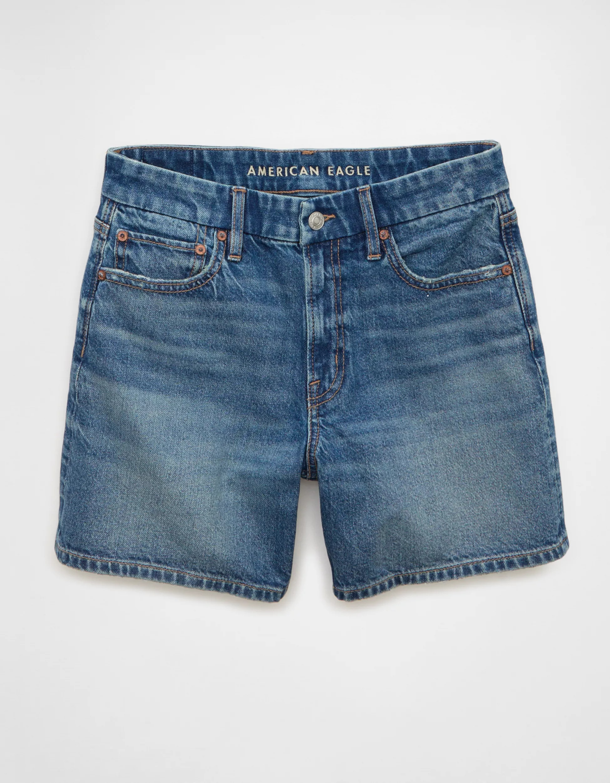 AE Strigid Curvy Super High-Waisted Relaxed Denim Utility Short | American Eagle Outfitters (US & CA)