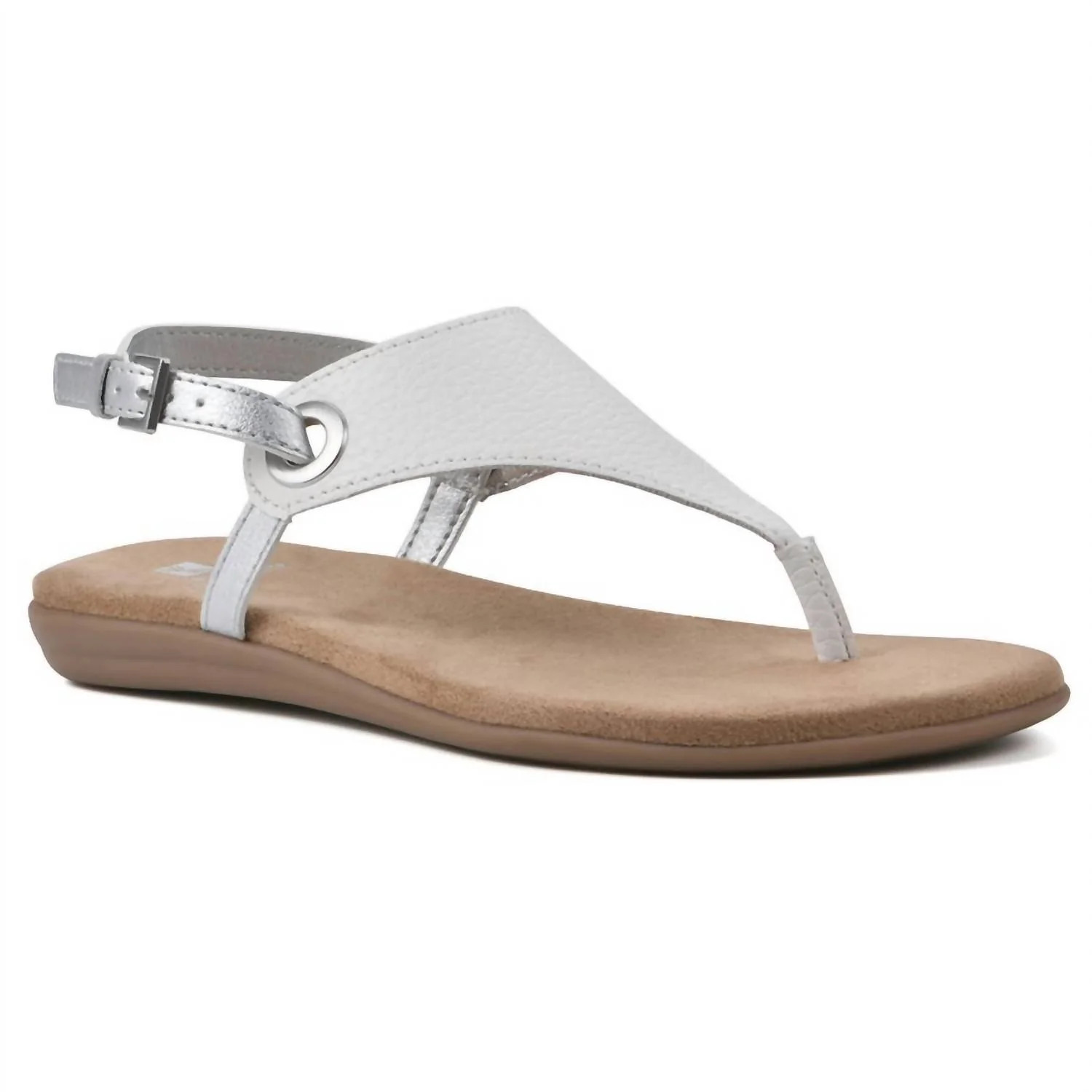 Women's London Thong Sandals In White | Shop Simon