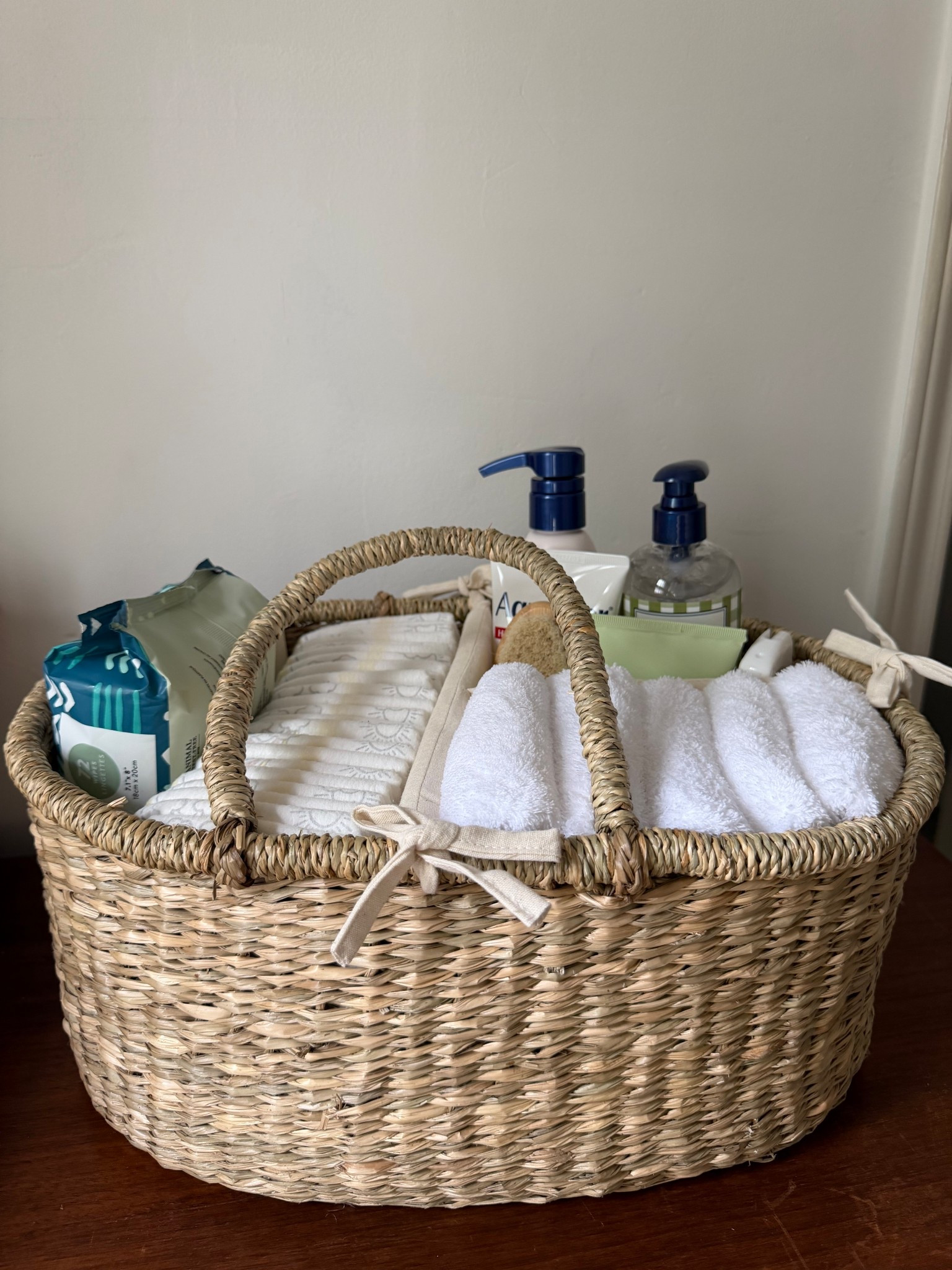 Stocked diaper caddy 
