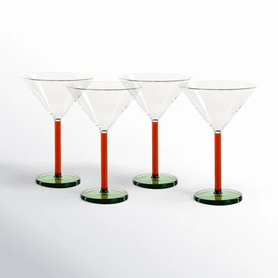 Vireo 4-Piece Martini Glass Set | Wayfair North America