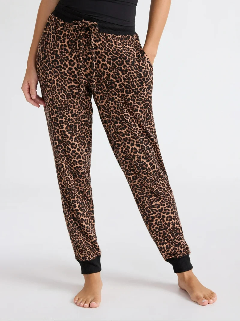 Joyspun Women's Cozy Lounge Collection Hacci Knit Sleep Joggers, 29'' Inseam, Sizes XS-3X | Walmart (US)