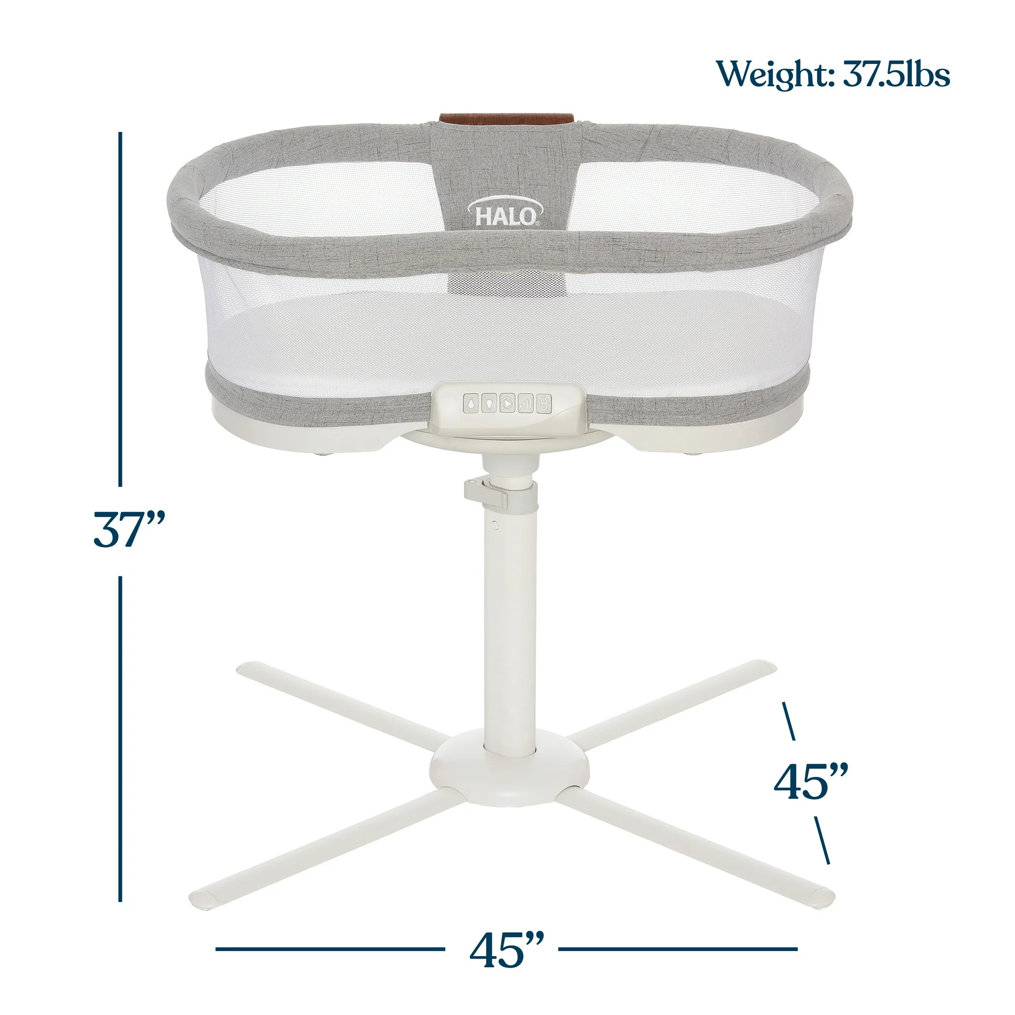 Halo® Bassinest® Swivel Sleeper Luxe - - Newborn - 0-5 Months - Dove Gray Tweed | Walmart (US)