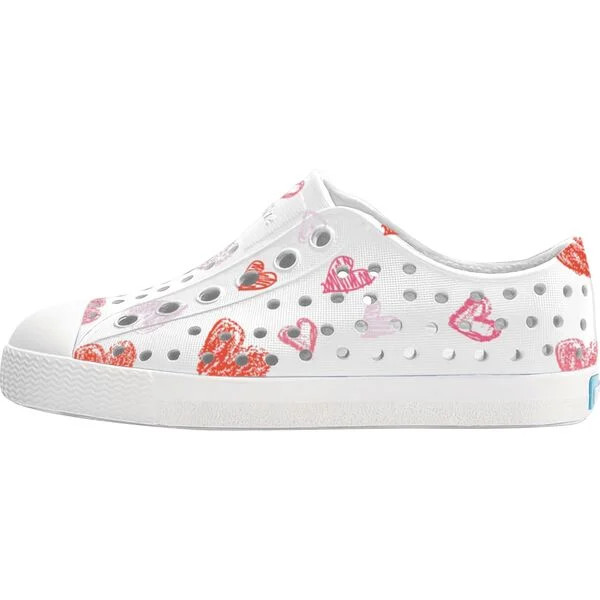 Jefferson Print Kids, SHELL WHITE/ SHELL WHITE/ HEART GRAFFITI | Maisonette