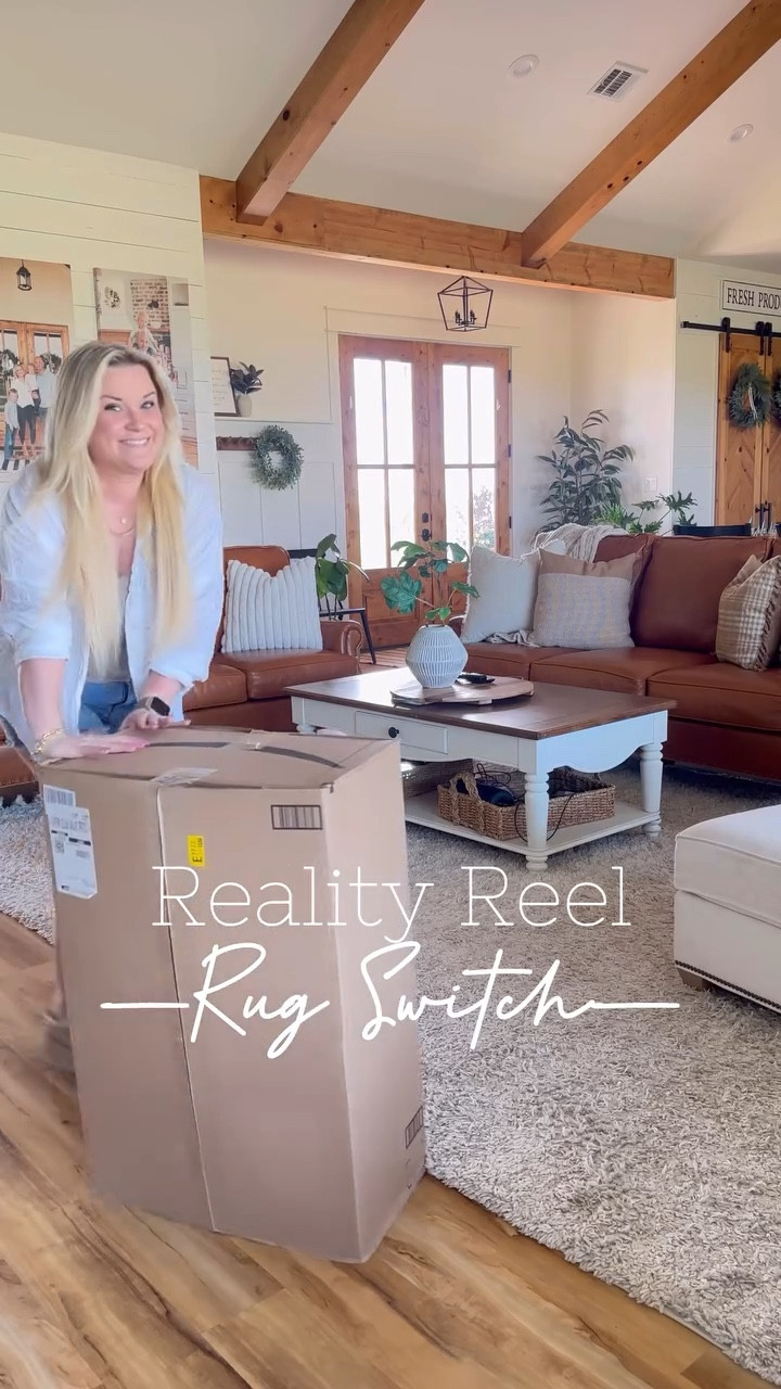 🥵actual footage of changing out a rug, and me sweating 😅  BUT I need to know your thoughts on the new rug! My favorite part is walking on it barefoot 🤌🏻 I think I really like the rug, butttttt I need a new coffee table! 😂 I’ve had that coffee table for 13 years now, I got it at a yard sale for 15 bucks, and she’s a solid heavy piece. They don’t make furniture like that anymore!! 

Comment “RUG” for the direct link for this rug! It’s currently still on sale for $150! It’s $250 on Amazon and there is a $100 coupon! For a 9x12 that’s an amazing deal!! 

#asmr #arearug #farmhouselivingroom #neutralrug #amazonhome #amazoninfluencer #livingroomrug farmhouse  living room rug Amazon home washable rug area rug neutral home decor