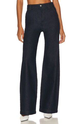 GRLFRND Camille High Rise Flared Trouser in Beverly Hills from Revolve.com | Revolve Clothing (Global)