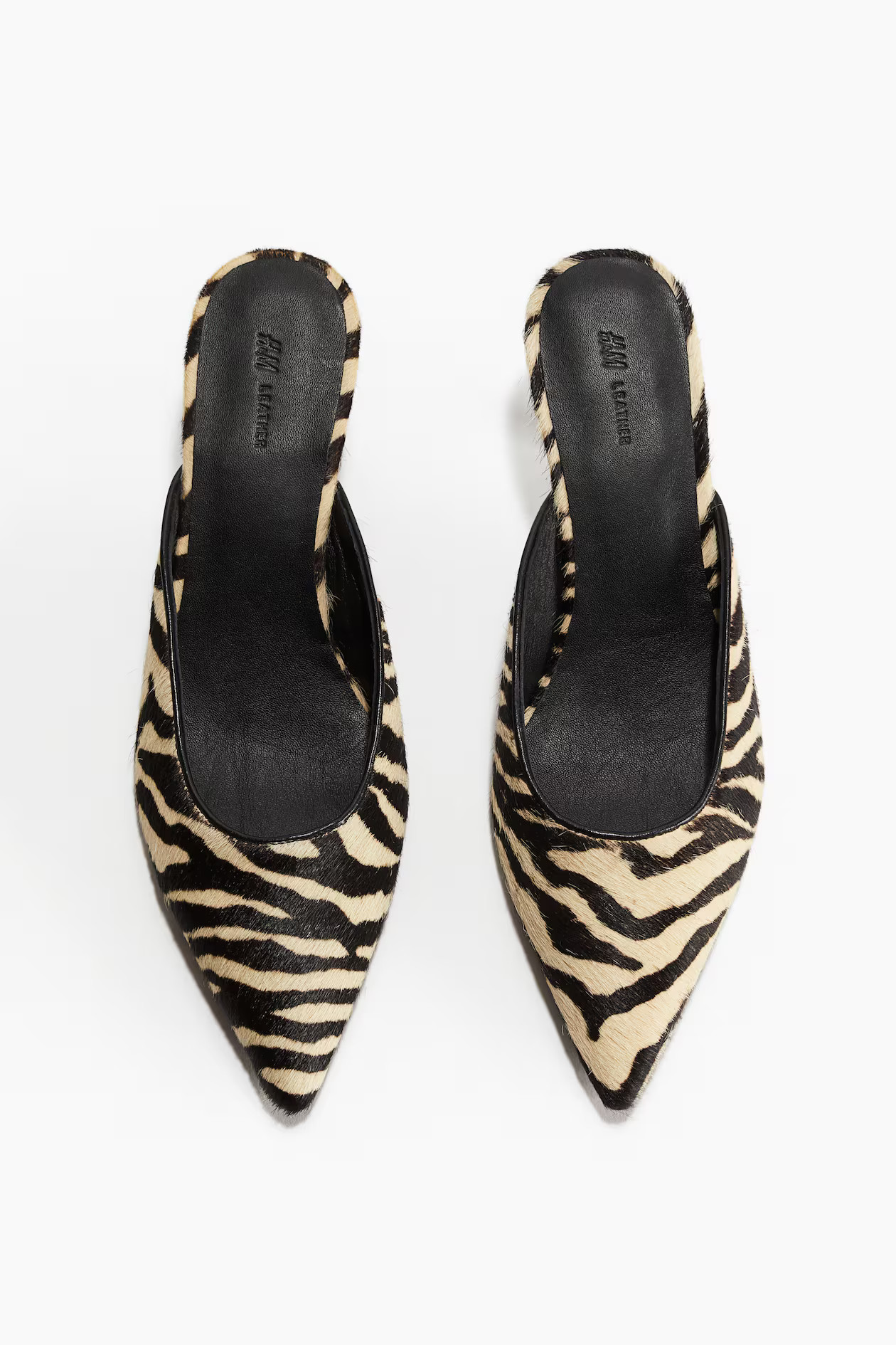 Mules à talon en cuir | H&M (FR, IT, ES, PT, BE)