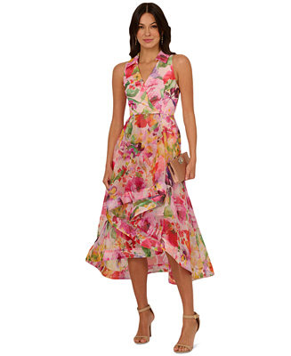 Adrianna Papell Women's Floral-Print High-Low Dress - Macy's | Macy's