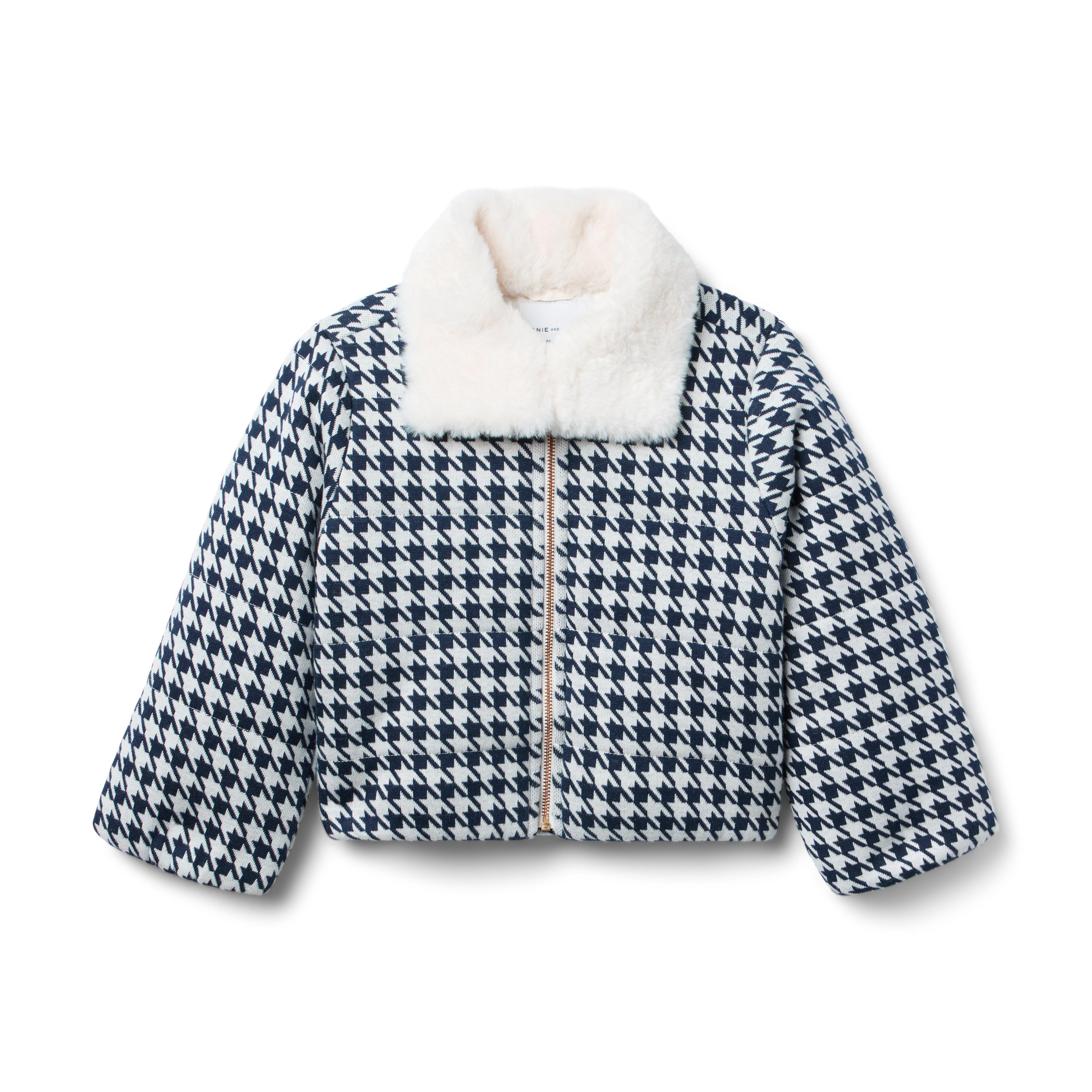 Gray Malin x Janie and Jack Houndstooth Jacket - Navy / 5-6 | Janie and Jack
