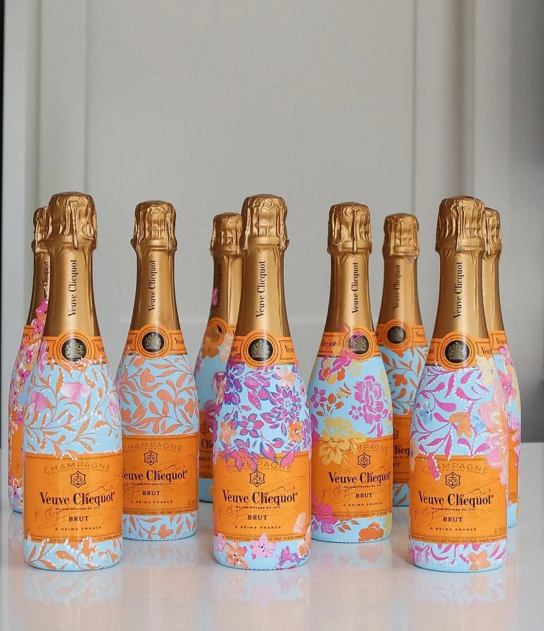 Mini hand painted bridesmaid Champagne Bottle | Etsy (US)