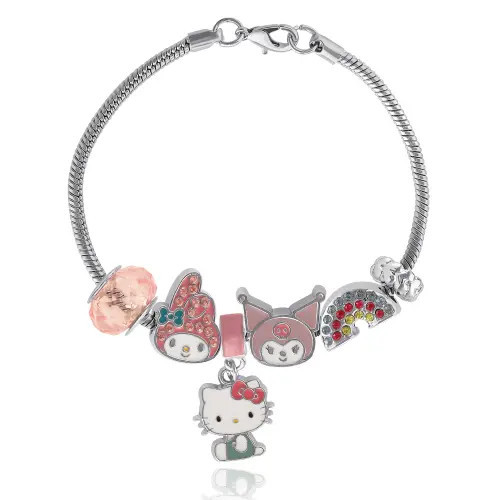 Hello Kitty & Friends Charm Bracelet in Silver at Nordstrom | Nordstrom