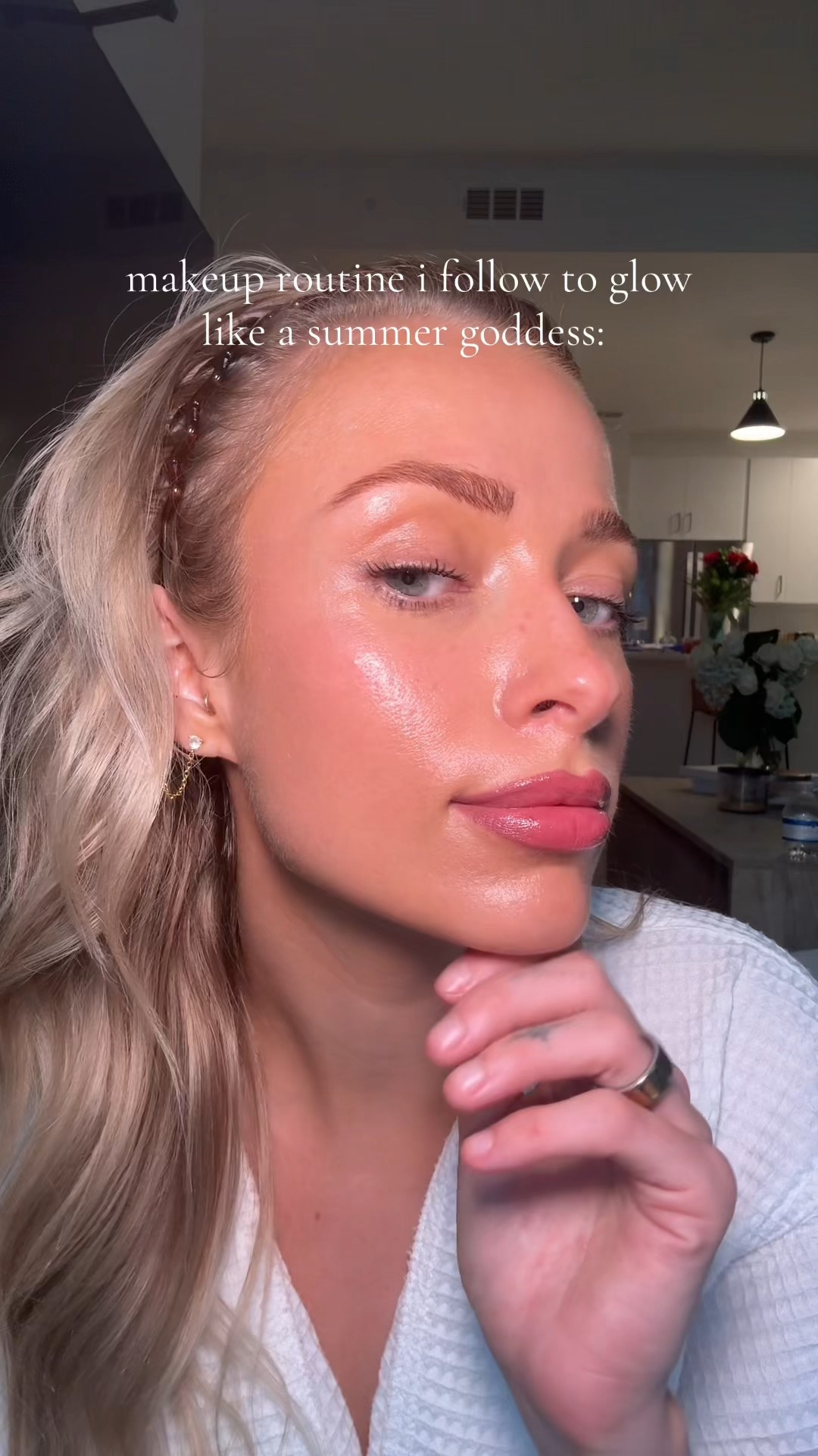 Summer glowing goddess makeup 👼🏼✨ #ltkbeauty