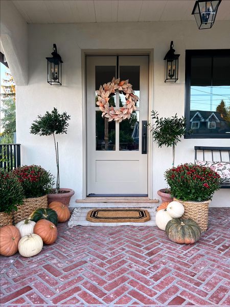 Fall Decor - Fall Home Decor - Front Porch Decor - Fall Porch Decor - Fall Front Porch - Decorating for Fall - Decorating Your Porch for Fall - Fall Wreath - Fall Welcome Mat - Fall Outdoor Rug - Fall Decor from Target

#LTKhome #LTKSeasonal