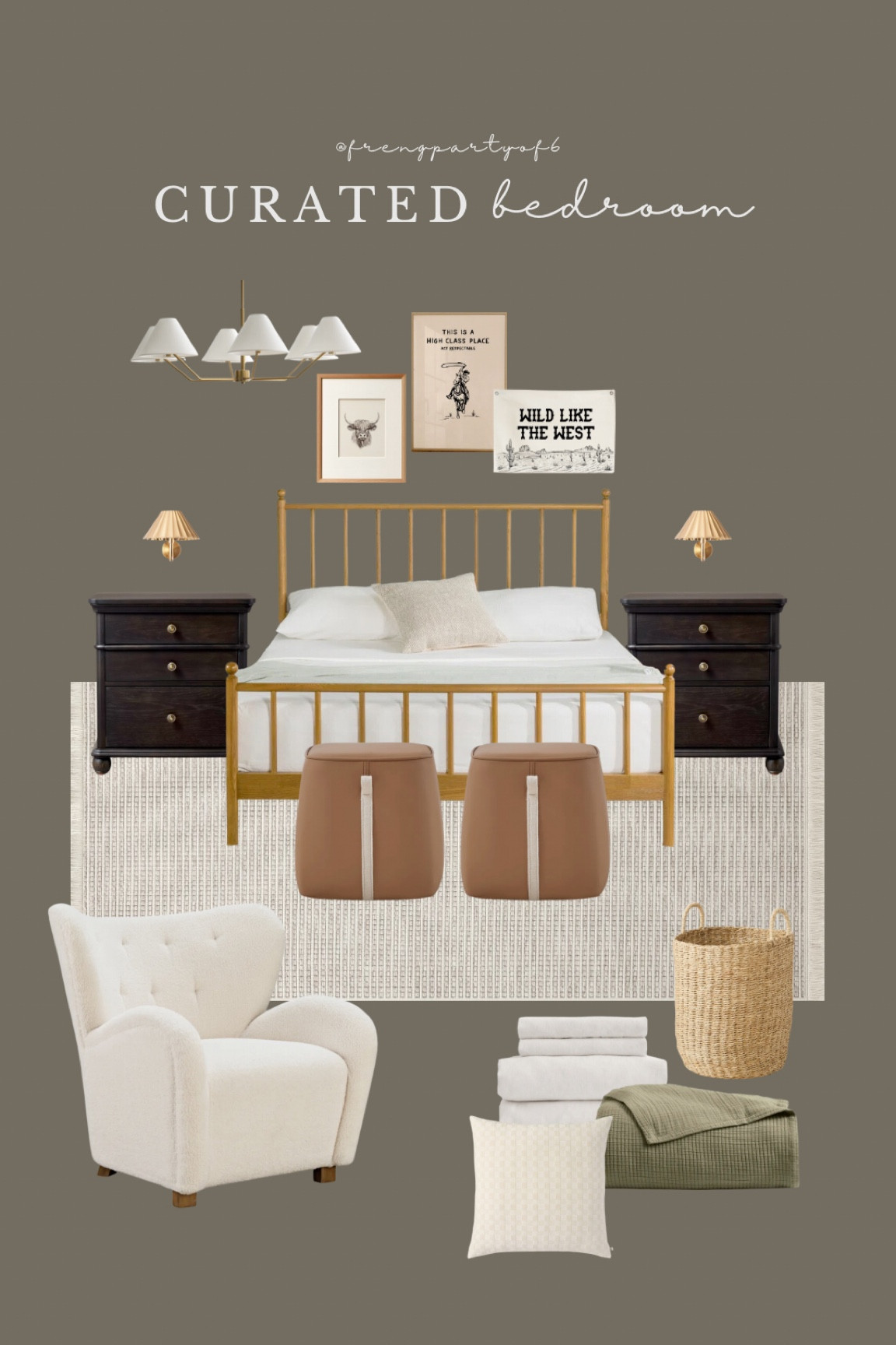 Shop this look here! I’m looking for a larger bed for Auden and thought I’d pull some inspiration together. You could easily swap out the art of a teen room, guest bedroom, primary bedroom, etc. Great reviews on this wood spindle bed!

#LTKFindsUnder100 #LTKHome #LTKStyleTip