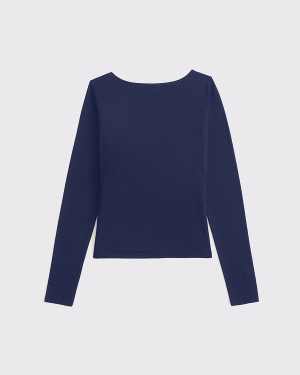 Bra-Free Cowl-Back Hardware Top | Abercrombie & Fitch (US)