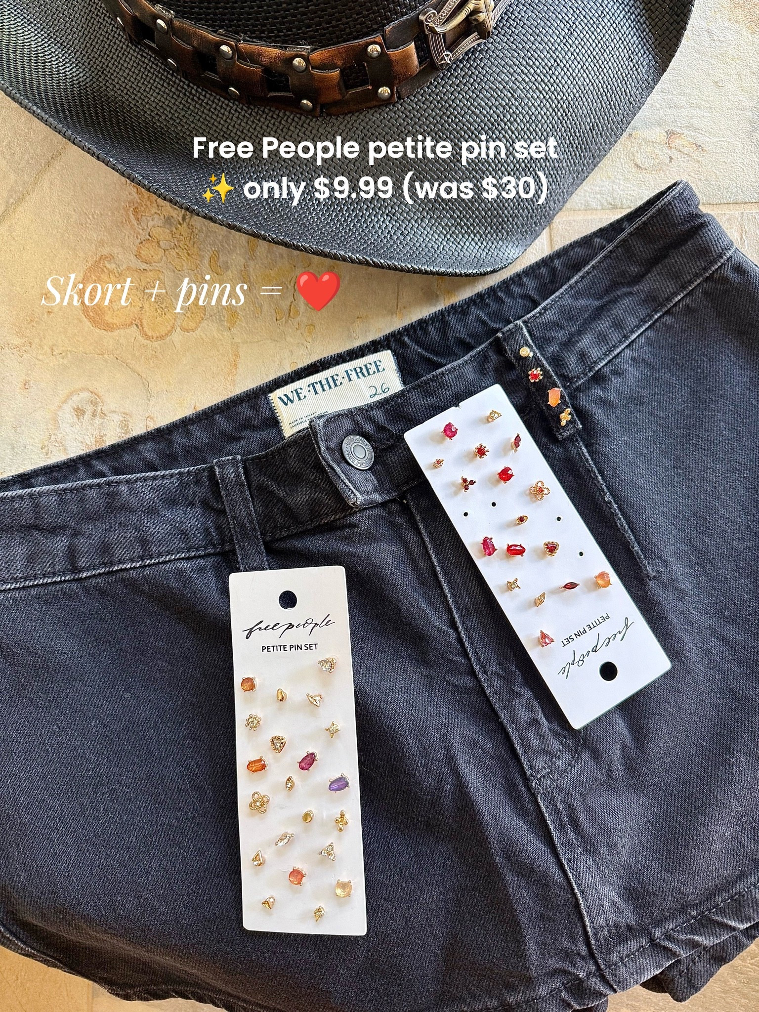 On sale ✨ Free People petite pin set - won’t last long! I love layering them on a belt loop or pocket. Perfect for adding a little personality to your outfit.

#LTKootd #LTKgrwm #LTKSaleAlert