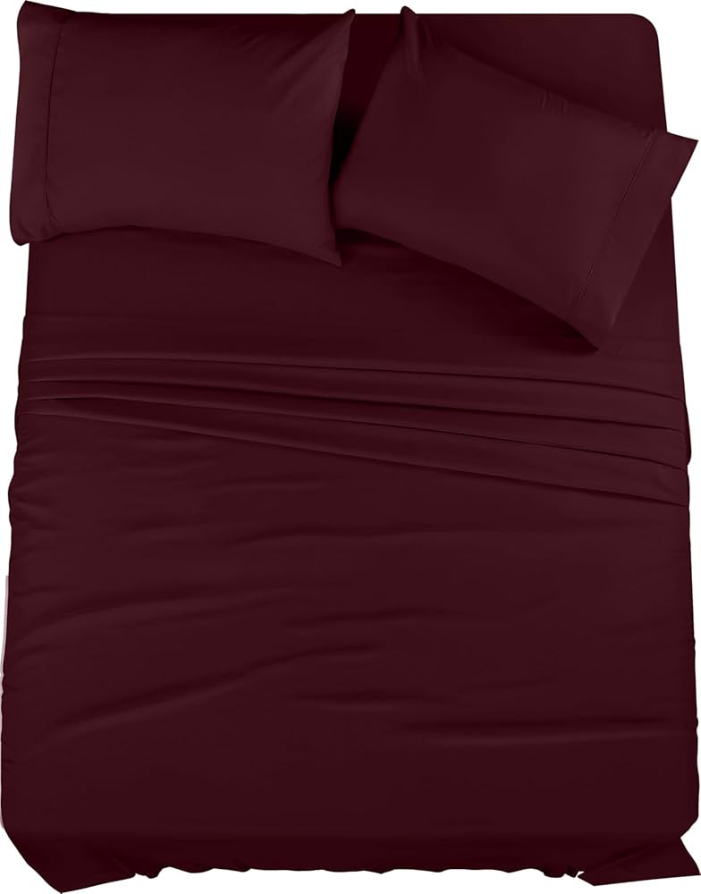 Utopia Bedding Queen Bed Sheet Set - 4 Piece Bedding - Soft Brushed Microfiber Fabric - Shrinkage... | Amazon (CA)