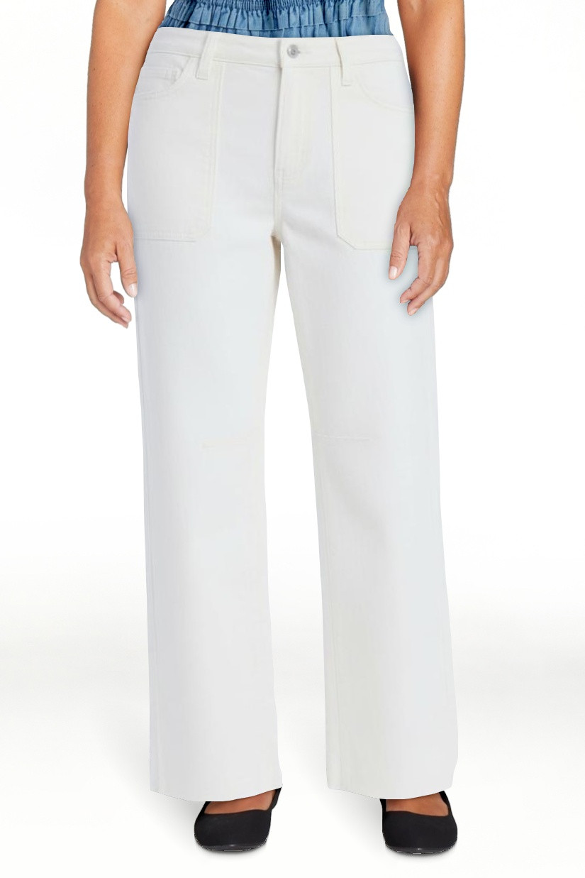 Free Assembly Women's Cropped Carpenter Barrel Jeans, 27" Inseam, Sizes 0-20 | Walmart (US)