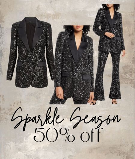 Express 50% off sale! Sequin blazer & sequin pants! 

#LTKSeasonal #LTKHoliday #LTKstyletip