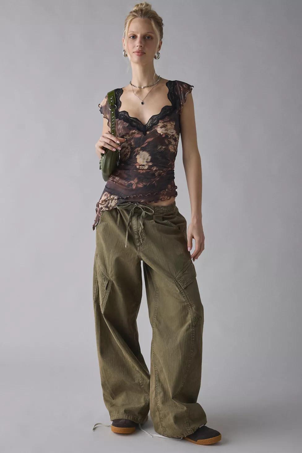 BDG Station Cocoon Baggy Barrel Leg Cargo Pant | Urban Outfitters (US and RoW)