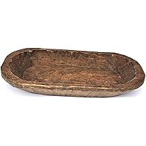 Rustic Wooden Bread Dough Bowl - Bateas - Home Decoration Centerpiece - Handmade & Imported from Mex | Amazon (US)