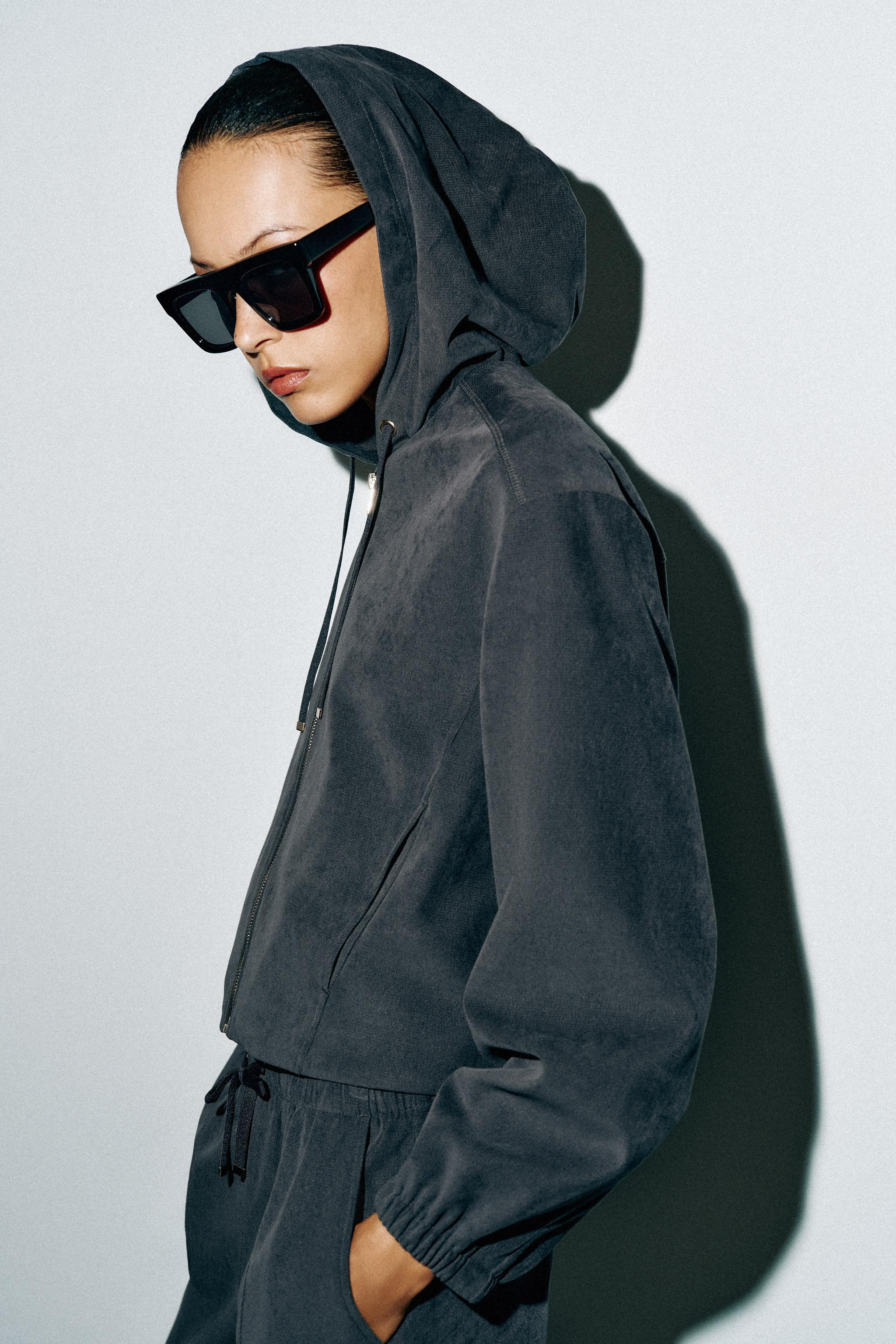 HOODED BOMBER JACKET | Zara US