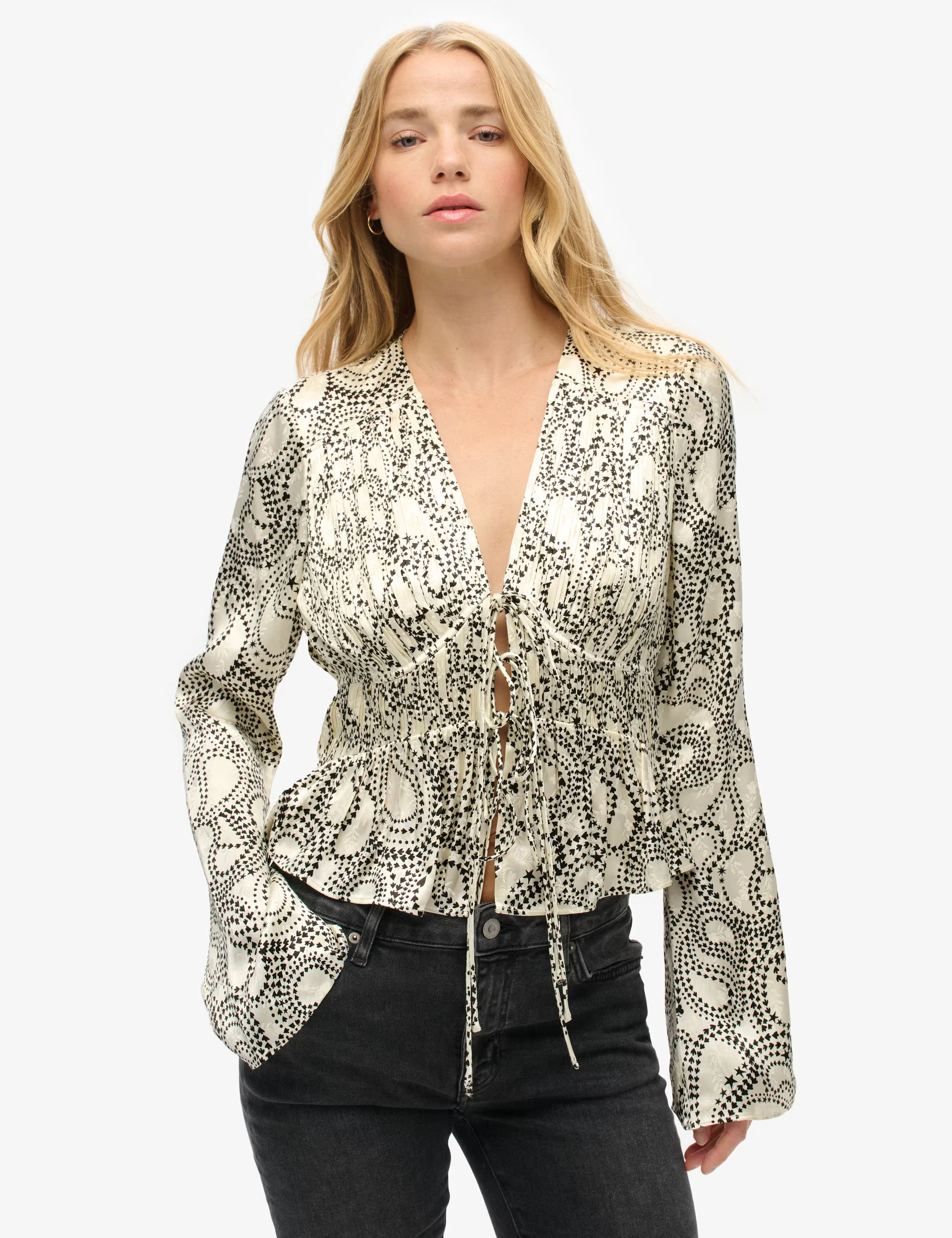 Printed Tie Front Top | Marks & Spencer (UK)