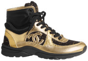 Chanel Wmns Sneaker High 'Gold Black'