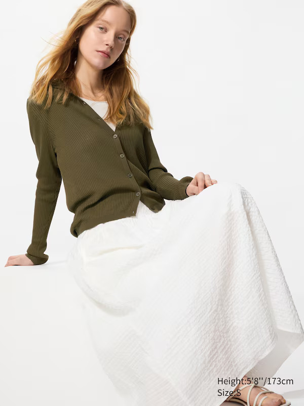 Seersucker Volume Skirt | UNIQLO (US)