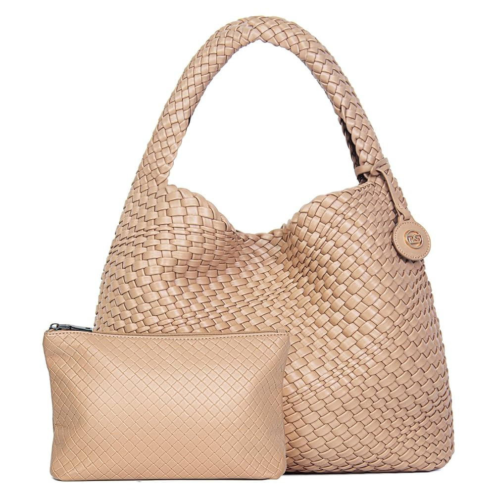 PS PETITE SIMONE Woven Tote Bag for Women Large Woven Purse Woven Leather Handbags Braided Purse ... | Amazon (US)