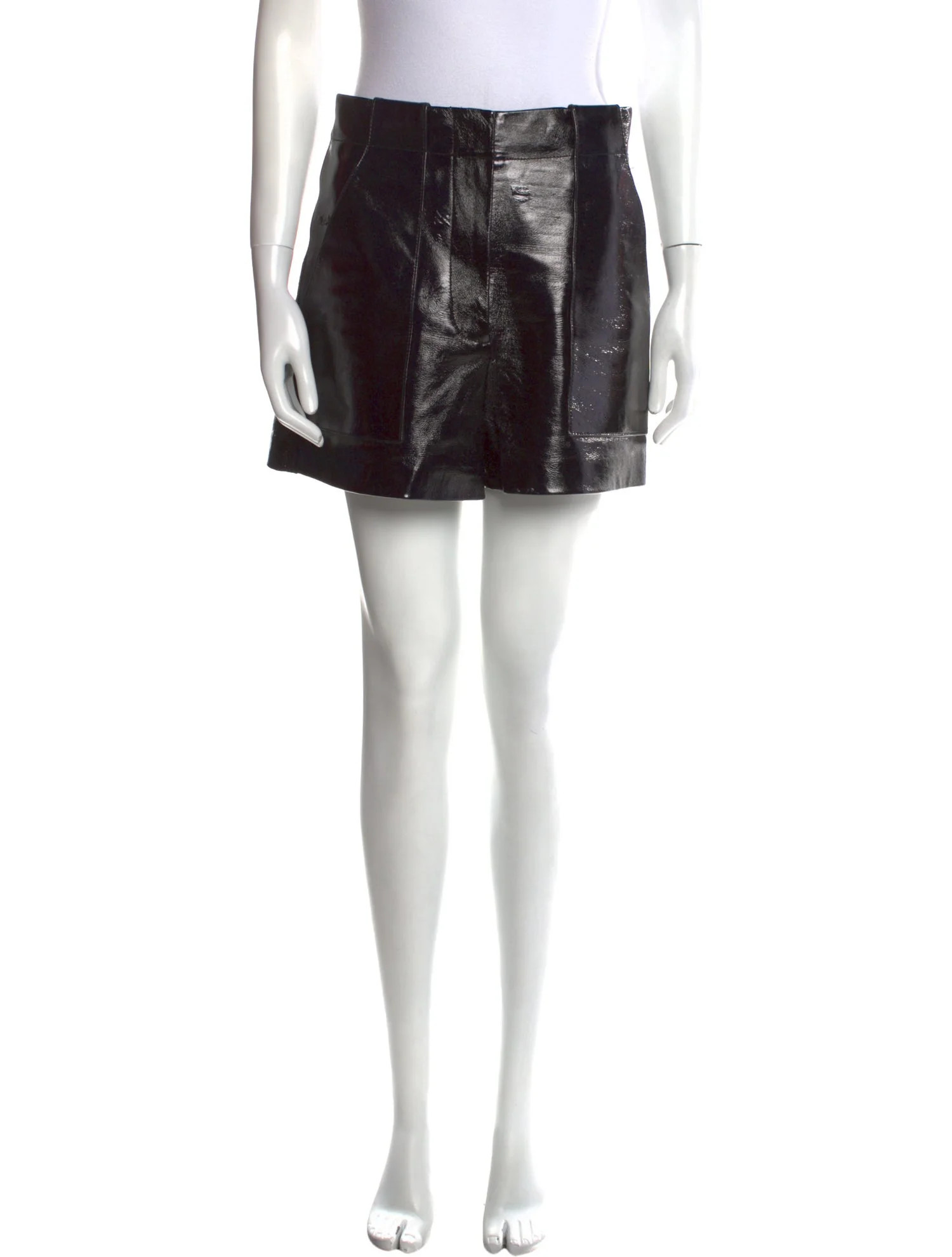 Tibi Lamb Leather Shorts | The RealReal