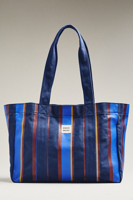 Damson Madder Organic Cotton Striped Tote Bag | Anthropologie (US)