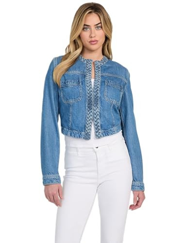 GUESS Women's Juliana Jacket Braided, Formentera, Large | Amazon (US)