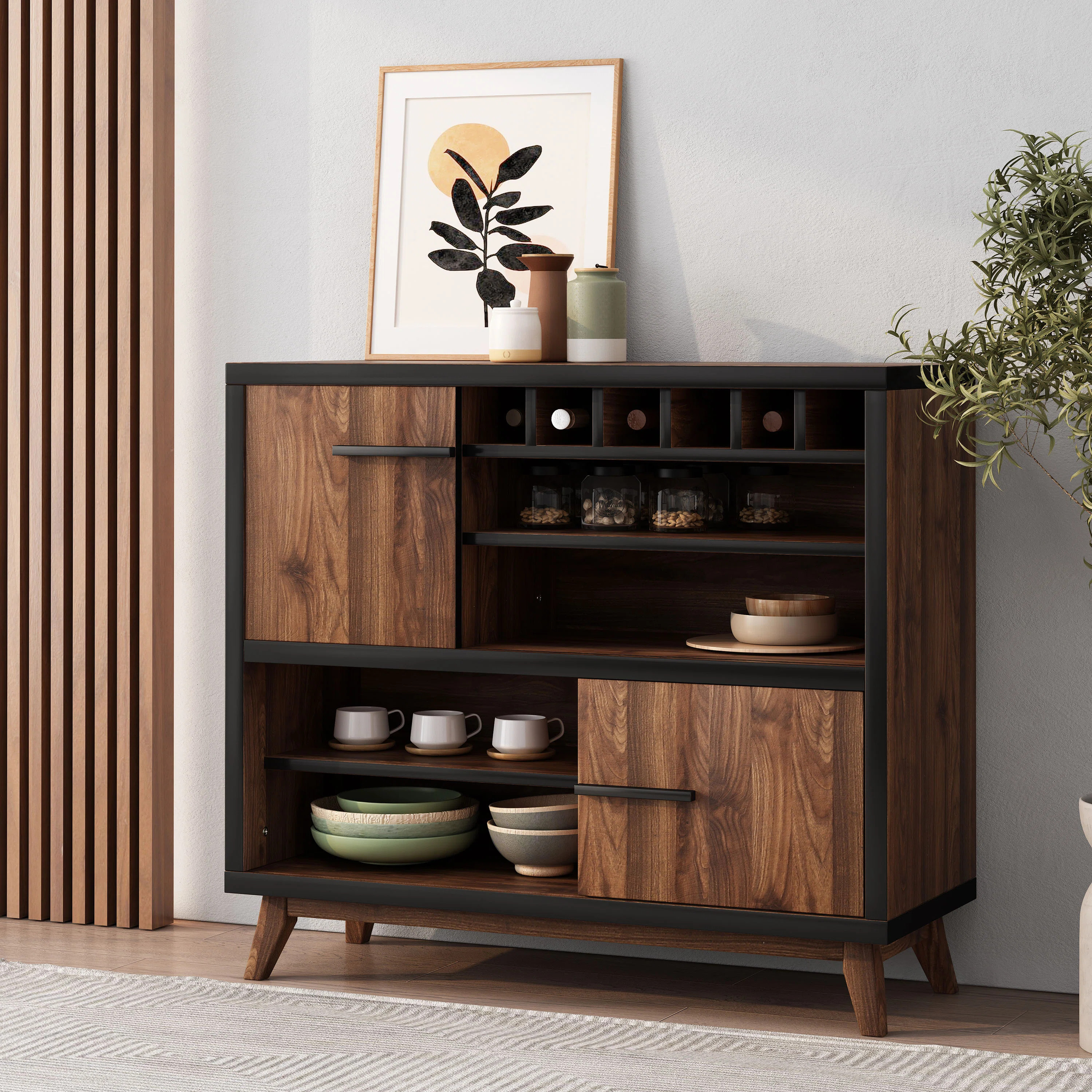 Loon Peak® Audrienne 39.4'' Bar Cabinet & Reviews | Wayfair | Wayfair North America