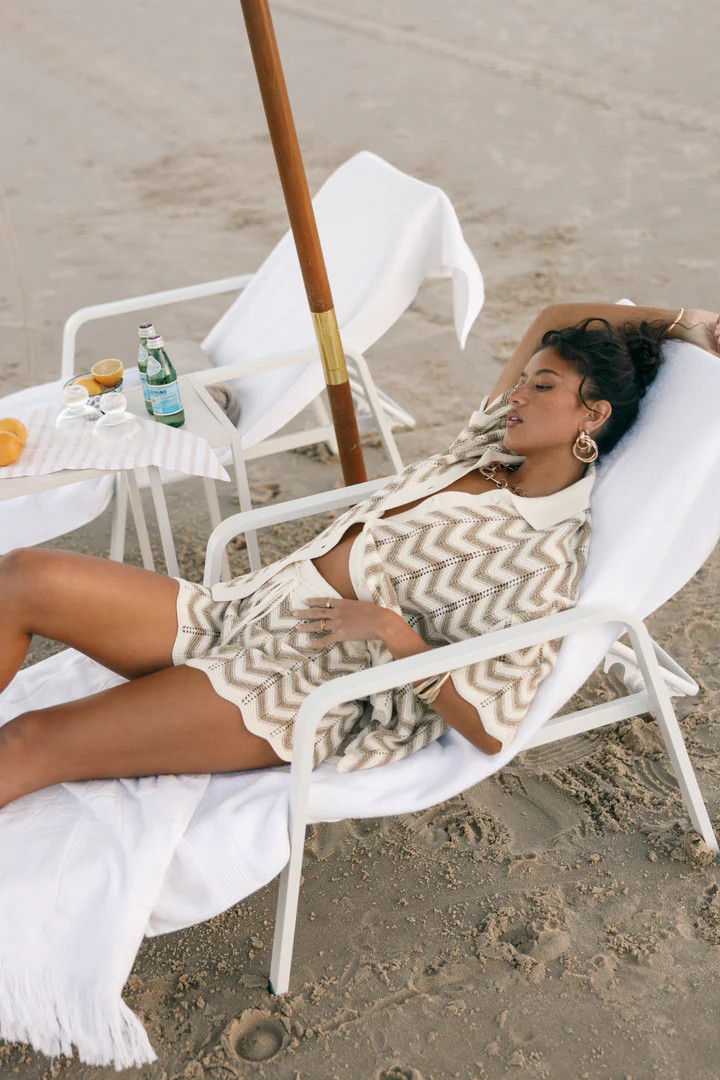 Cherie Knit Short - Sand White | Petal & Pup (US)