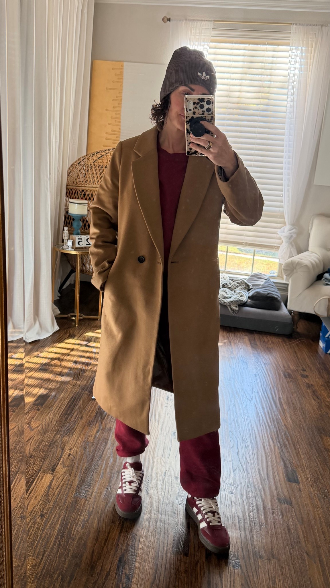 Size M in the Italian wool single breasted coat. Code: INFG-25FITTABULOUSLIFE10  to save off first time orders 

#LTKOver40 #LTKSaleAlert #LTKdayinmylife