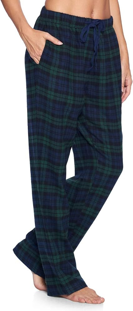 Ashford & Brooks Women's Super Soft Flannel Plaid Pajama Sleep Pants | Amazon (US)