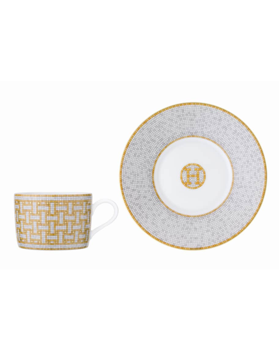 Herm&egrave;s Mosaique au 24 Cup & Saucer | Neiman Marcus