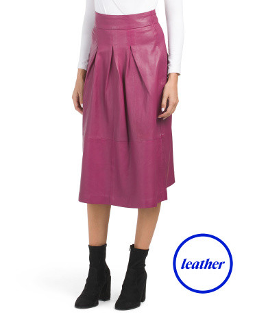 Leather Midi Skirt | Marshalls