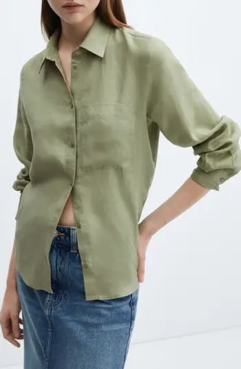 Lino Linen Shirt | Green Shirt | Green Shirts | Work Wear Style | Work Outfit | Nordstrom
