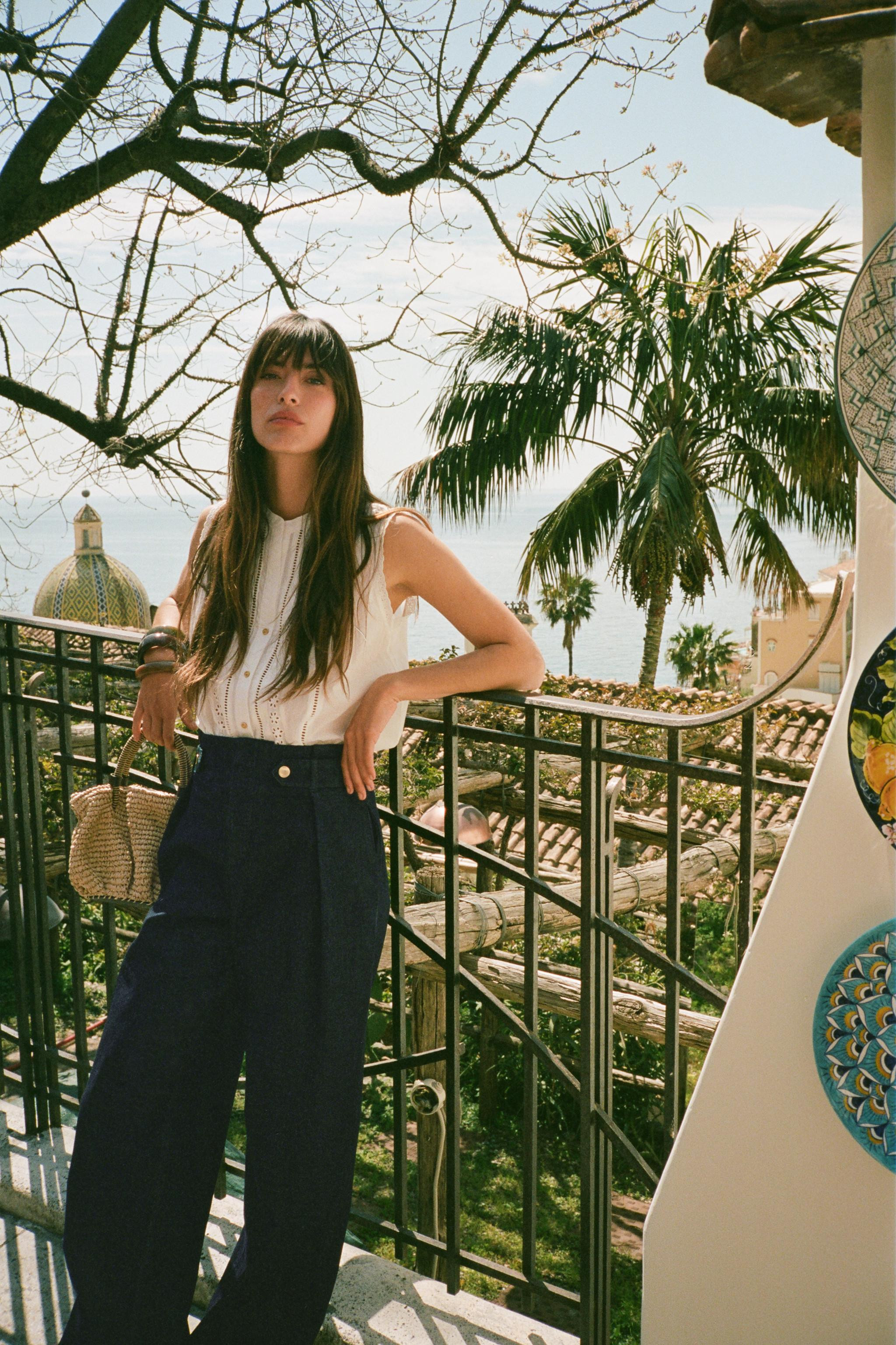 ROMANTIC LACE INSERT TOP | Zara US