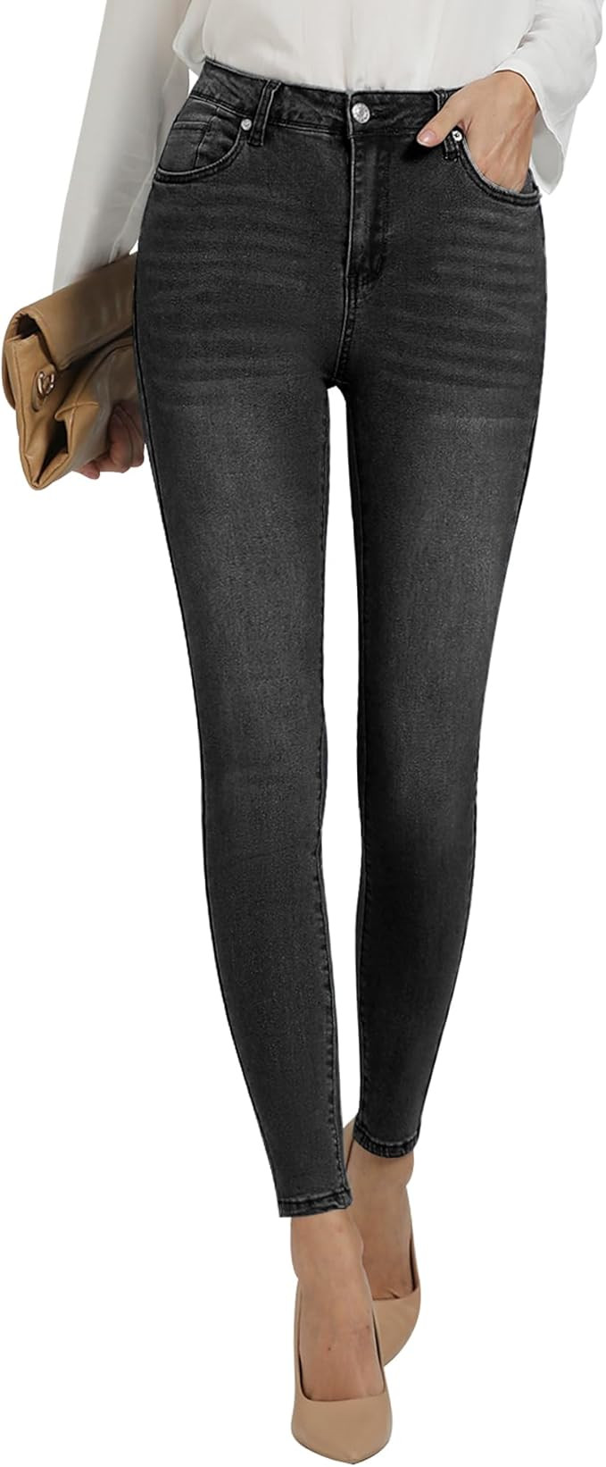 GRAPENT Skinny Jeans for Women High Waist Stretchy Classic High Rise Slimming Jeggings Denim Trou... | Amazon (US)