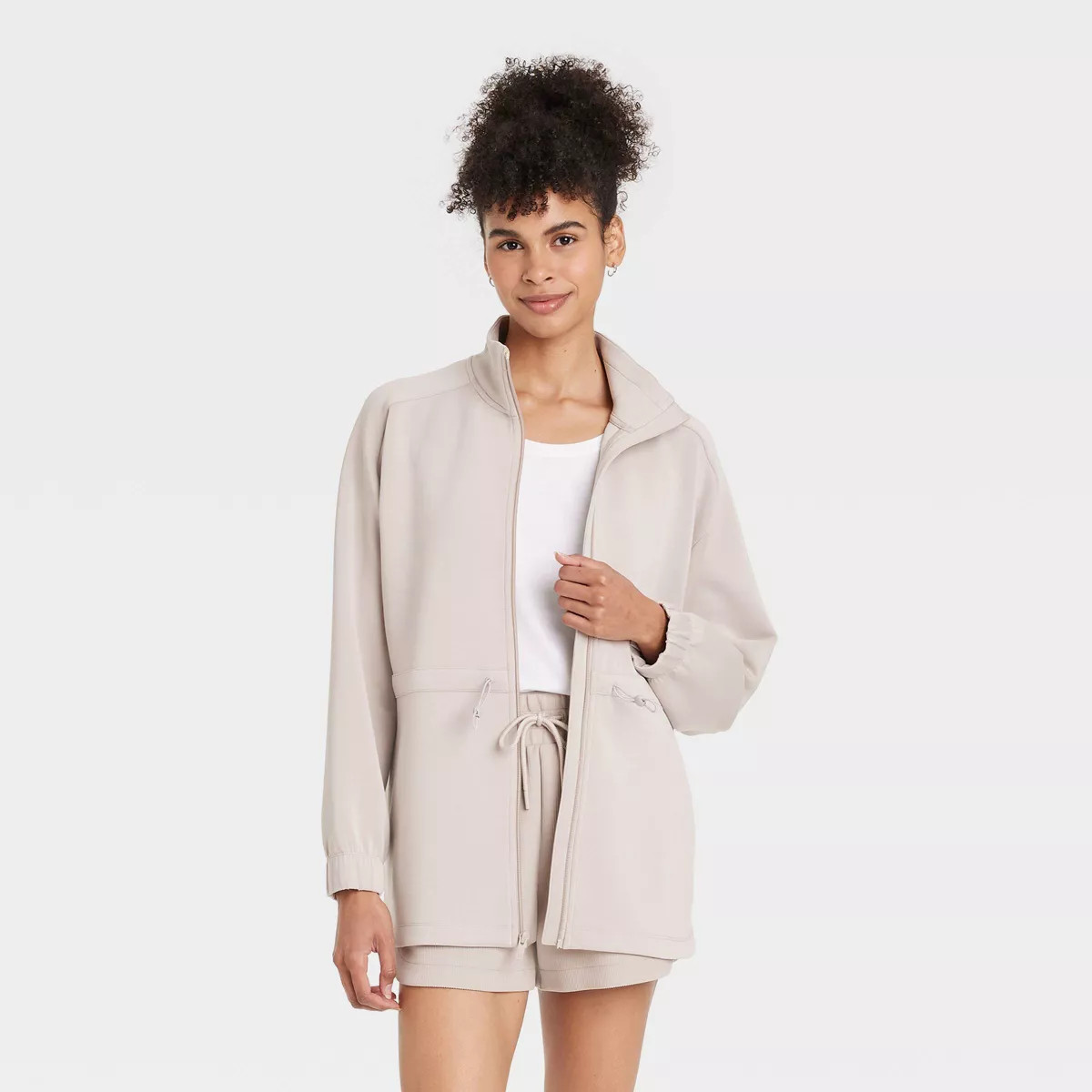 Women's Airy Sleek Legging Friendly Full Zip Jacket - All In Motion™ | Target