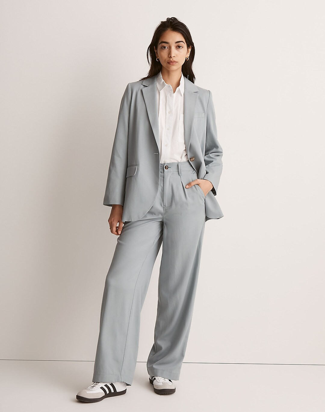 The Neale Straight-Leg Pant in Drapeweave | Madewell