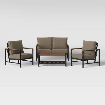 Oak Park 4pc Patio Conversation Set - Project 62™ | Target