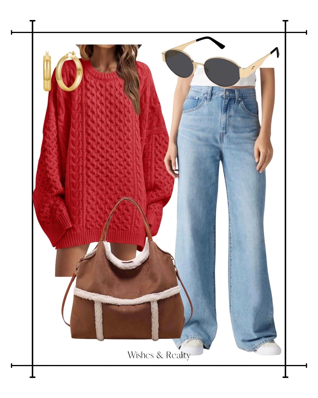 Amazon winter outfit 
Red cable knit sweater, wide leg Levi’s jeans, shearling tote

#LTKSaleAlert #LTKFindsUnder50 #LTKSeasonal