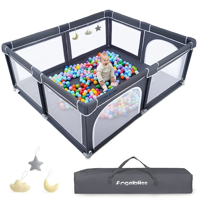 ANGELBLISS Baby Playpen, Extra Large Playard, Indoor & Outdoor Kids Activity Center with Anti-Sli... | Amazon (US)