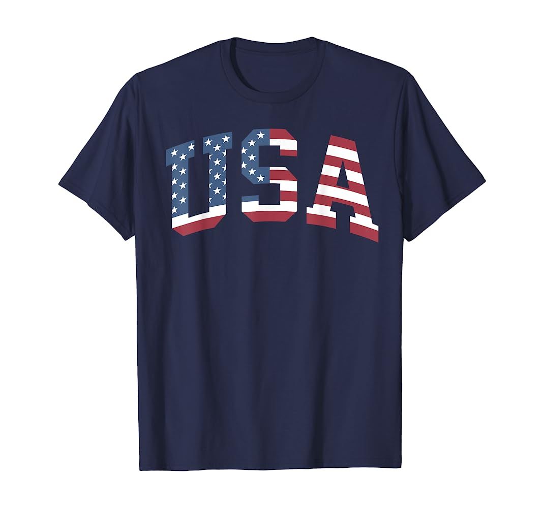 USA Shirt Women Men Kids Patriotic American Flag 4th of July T-Shirt | Amazon (US)